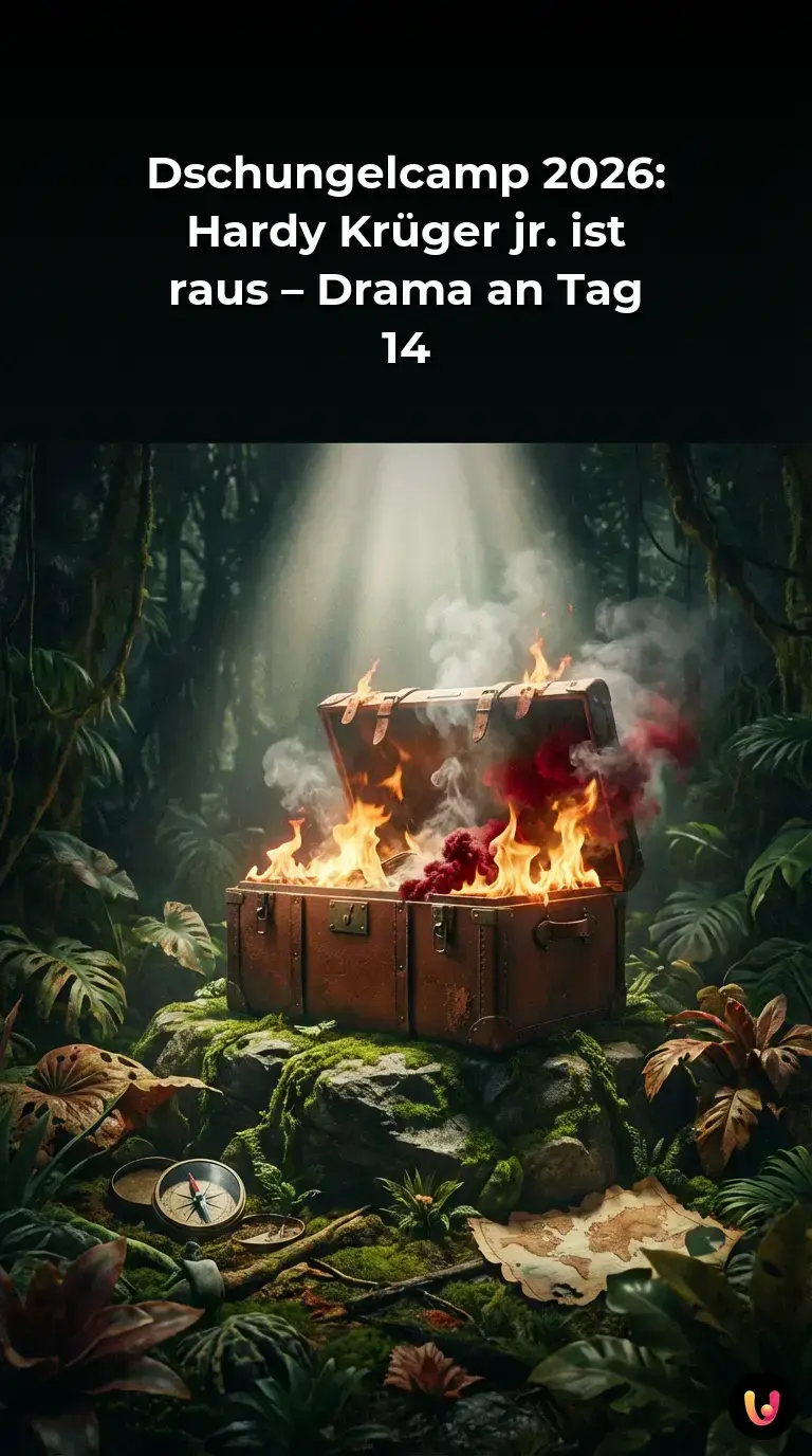 Hardy Krüger jr. im Dschungelcamp-Outfit während der Entscheidung