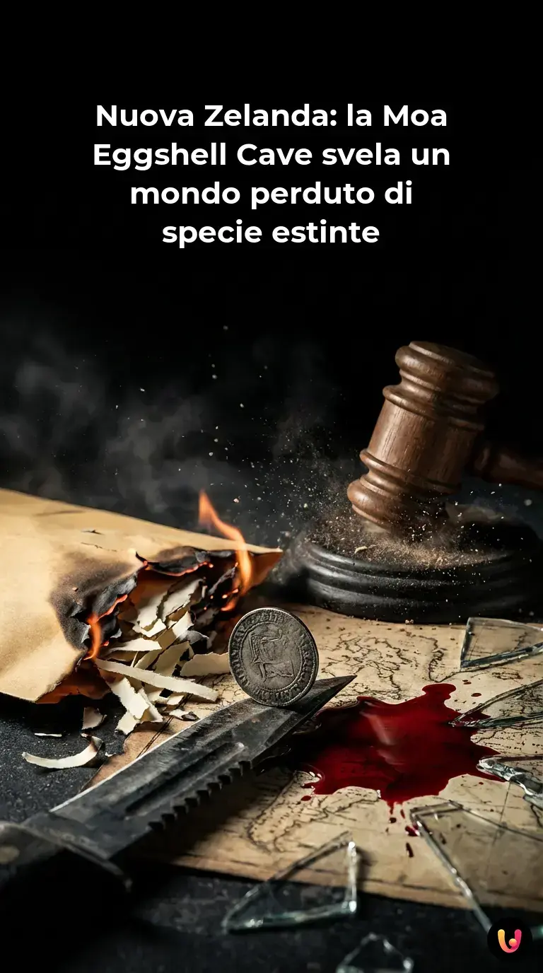 Paleontologi esaminano fossili nella Moa Eggshell Cave in Nuova Zelanda