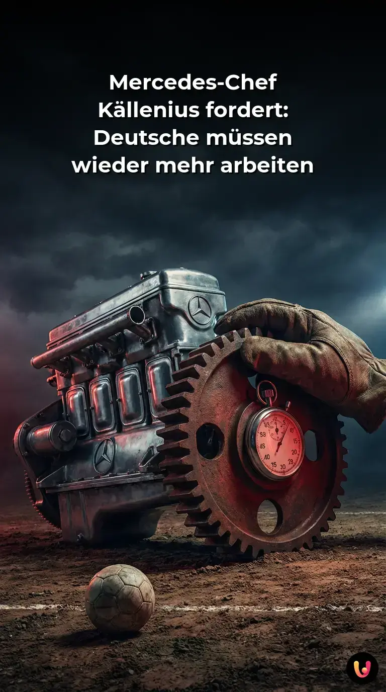 Mercedes-Benz CEO Ola Källenius während eines Interviews zur deutschen Wirtschaftslage.