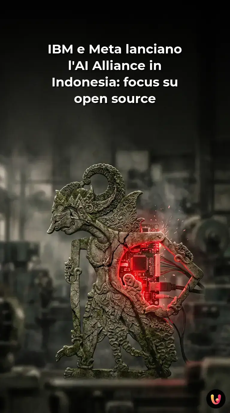 Tecnologia AI open source in Indonesia con partnership strategica tra IBM e Meta
