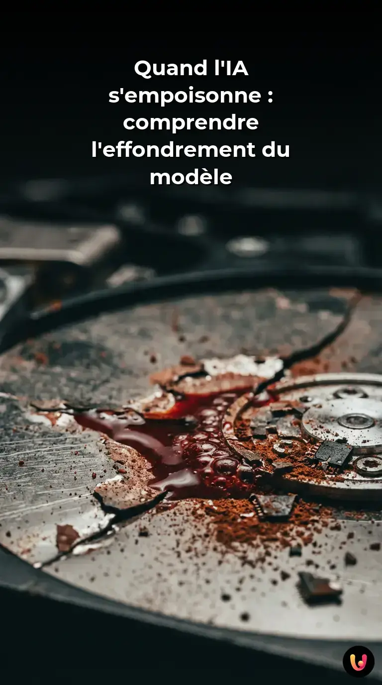 Représentation visuelle de la dégradation d'un réseau neuronal artificiel