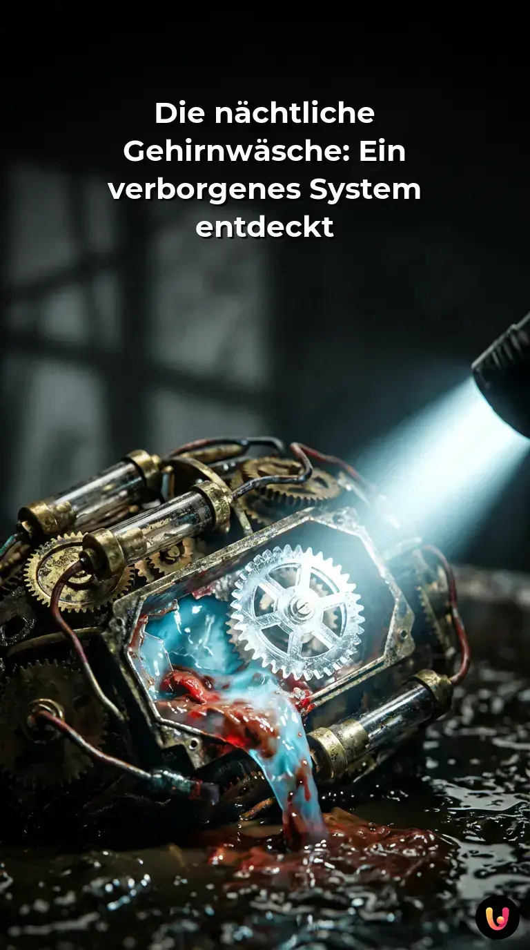 Anatomische Darstellung der Gehirnreinigung durch das glymphatische System im Schlaf