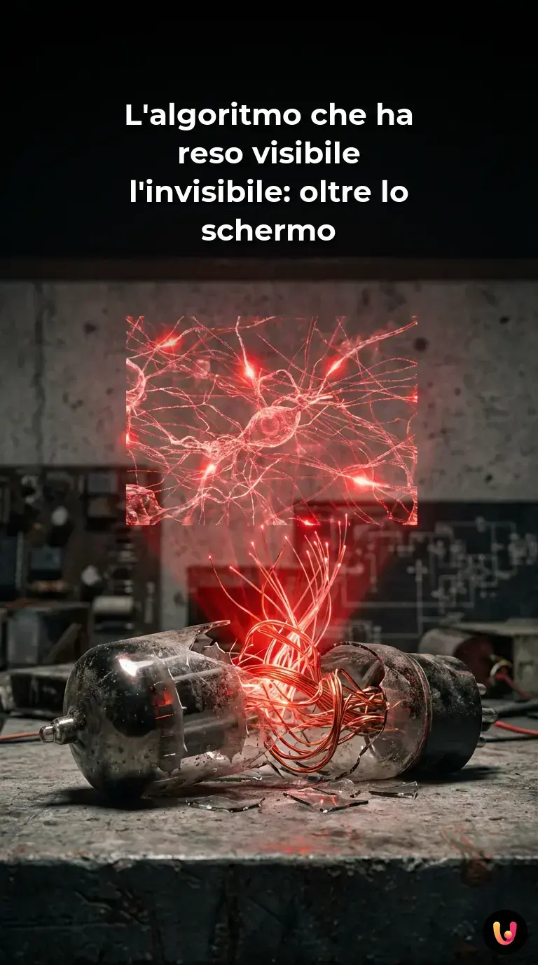 Visualizzazione artistica di onde cerebrali convertite in pixel da un'AI