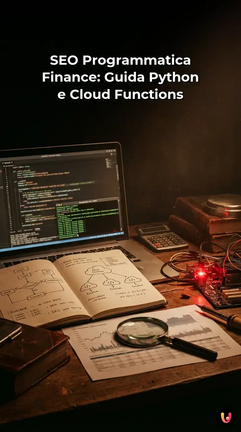 Codice Python e grafici finanziari per strategie SEO nel fintech