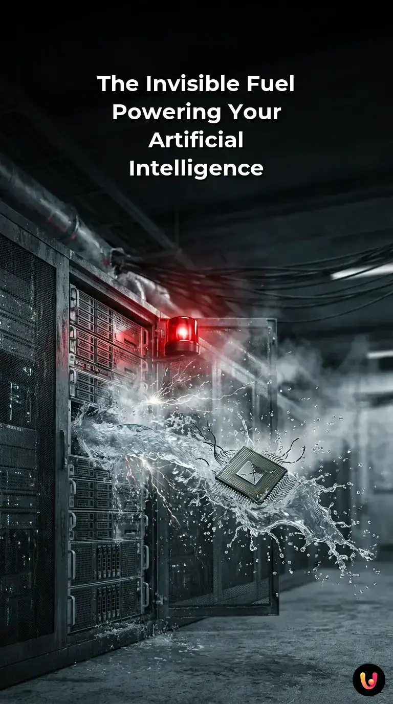 Data center servers cooled by water circulation systems.