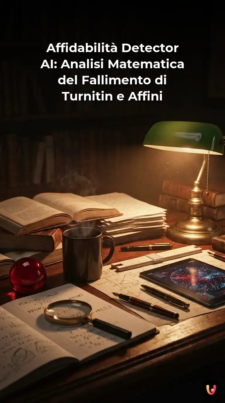 Rappresentazione grafica dell'analisi statistica di testi AI e umani