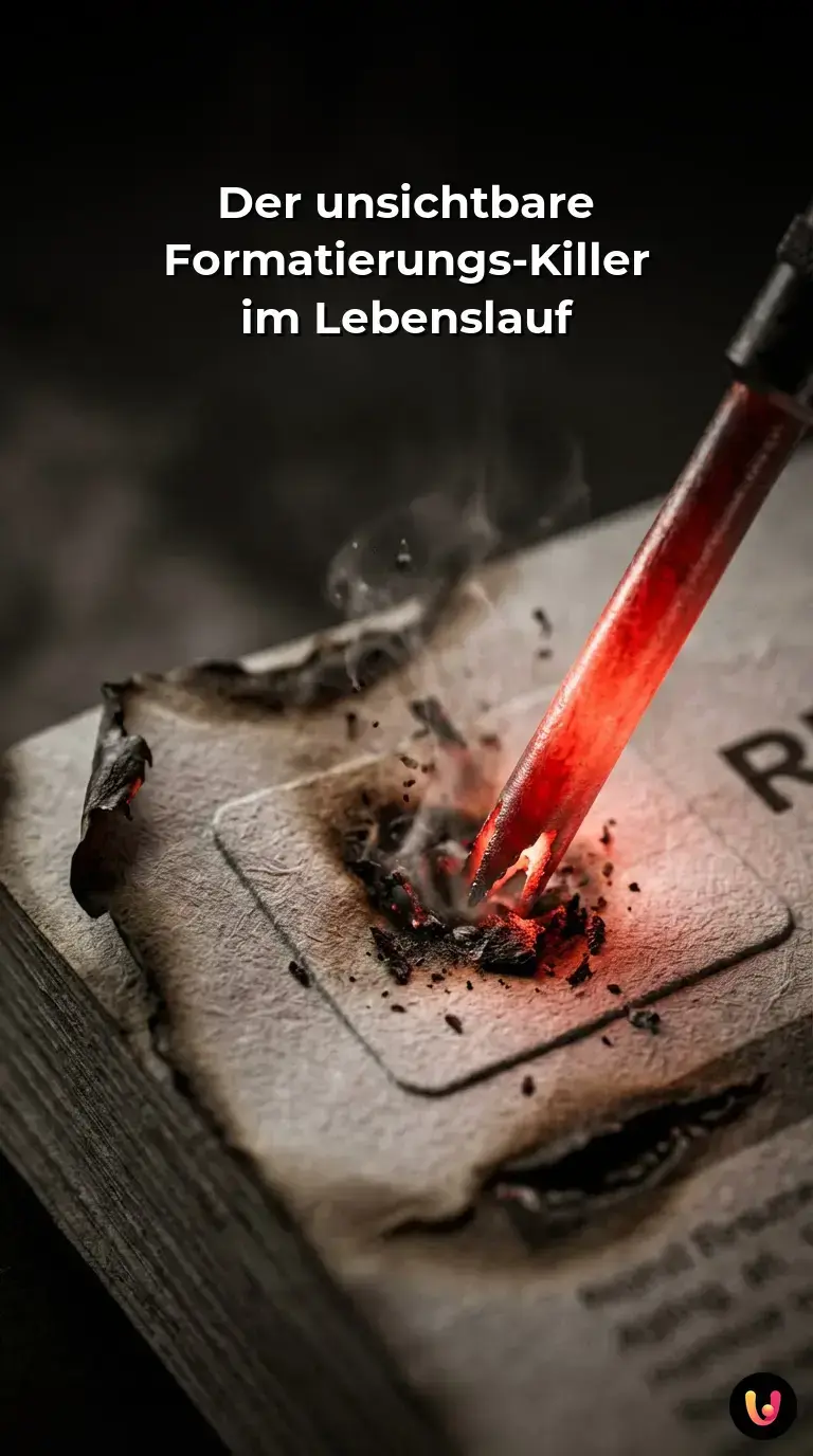 Digitaler Scan eines Lebenslaufs wird von ATS-Software auf Fehler gepr&uuml;ft