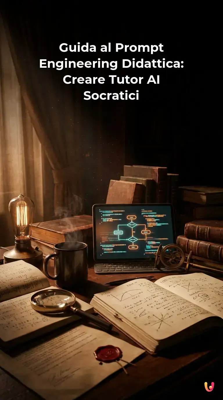 Prompt Engineering Didático: Guia IA Socrática Interface digital mostra instruções de prompt engineering educativo.