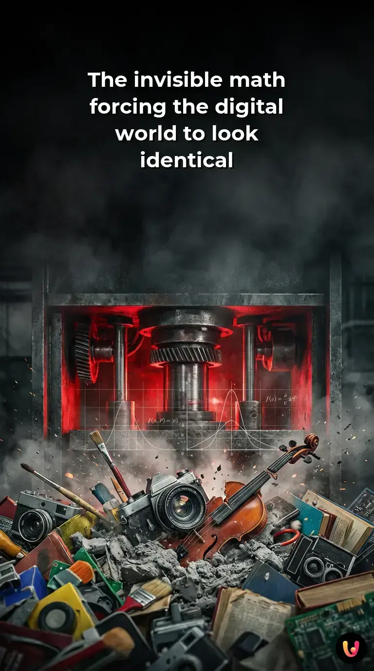 Visualization of mathematical probability influencing digital content uniformity