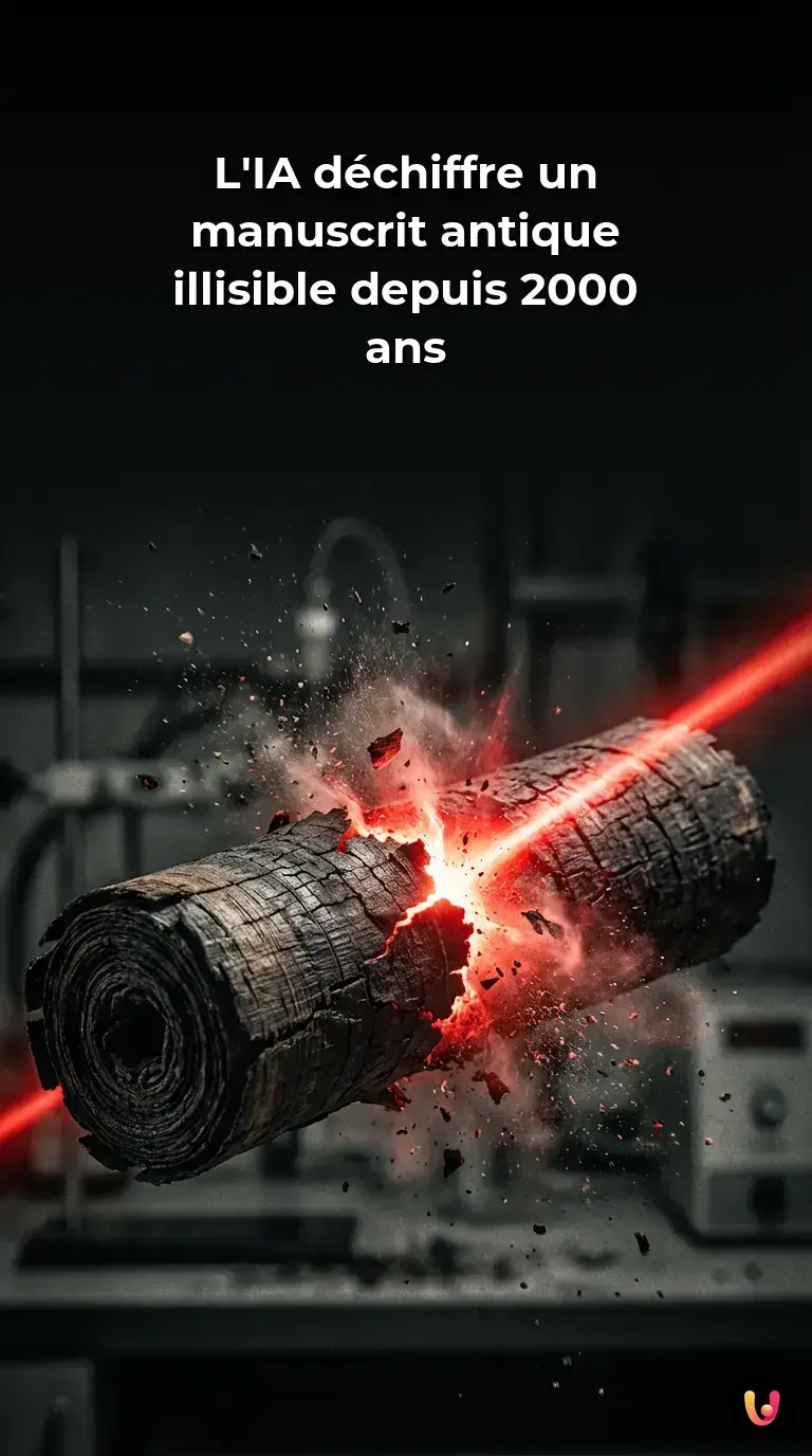 Analyse num&eacute;rique par IA d'un papyrus d'Herculanum carbonis&eacute;