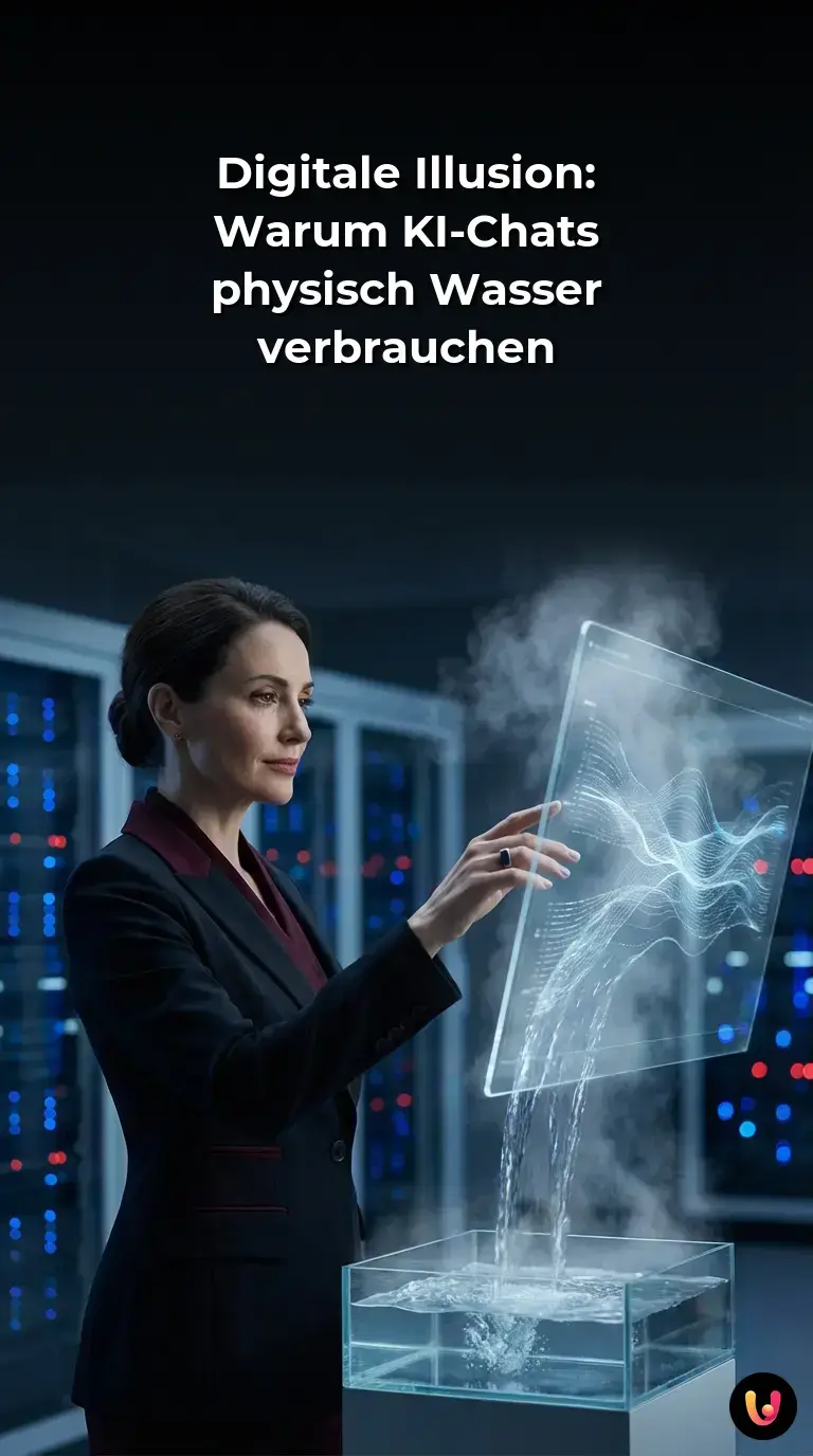 Digitale Illusion: Warum KI-Chats physisch Wasser verbrauchen