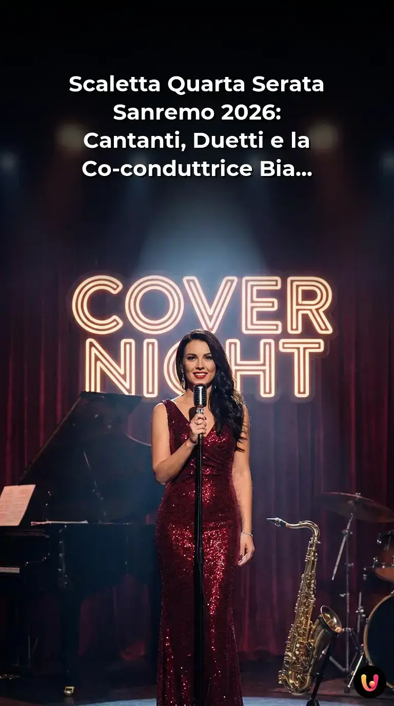 Bianca Balti conduttrice della quarta serata di Sanremo 2026