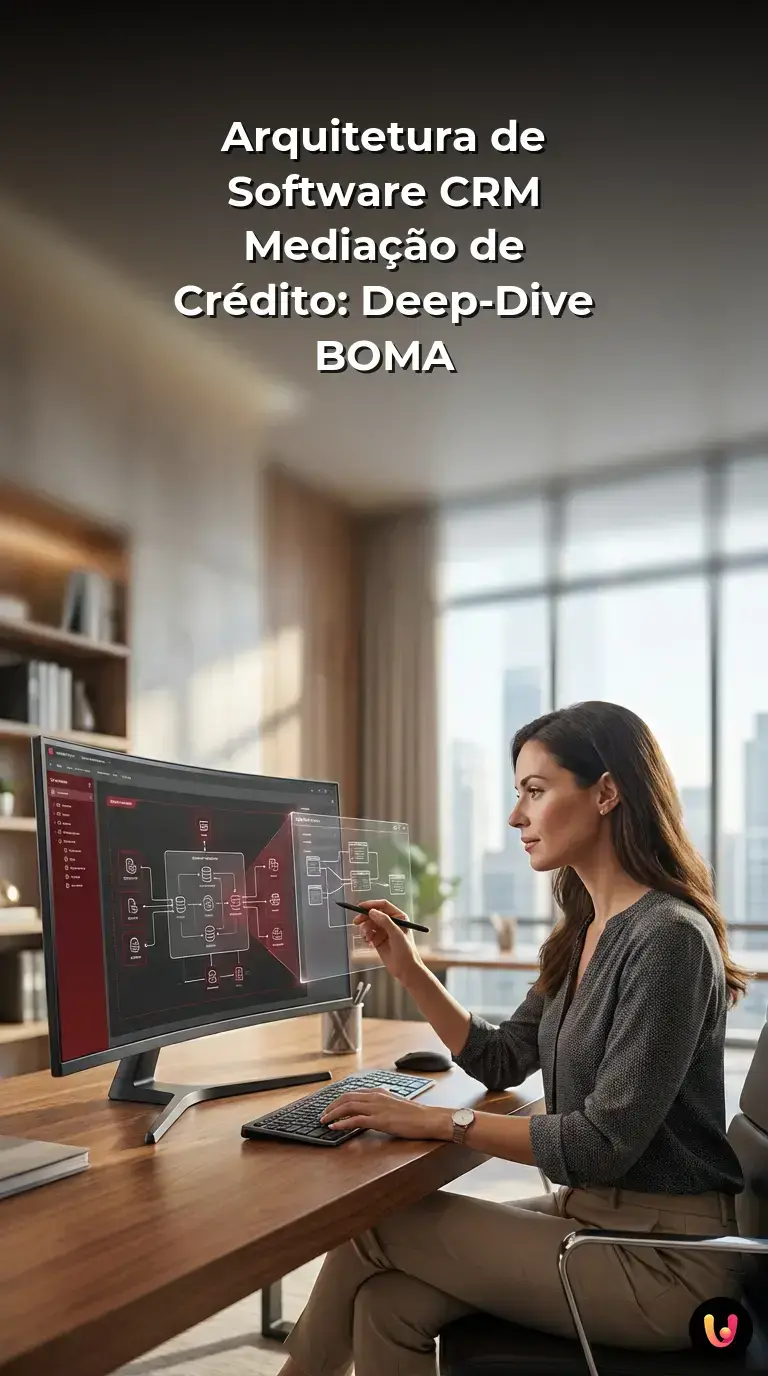 Engenheiro de software analisa arquitetura de dados CRM em ambiente fintech.