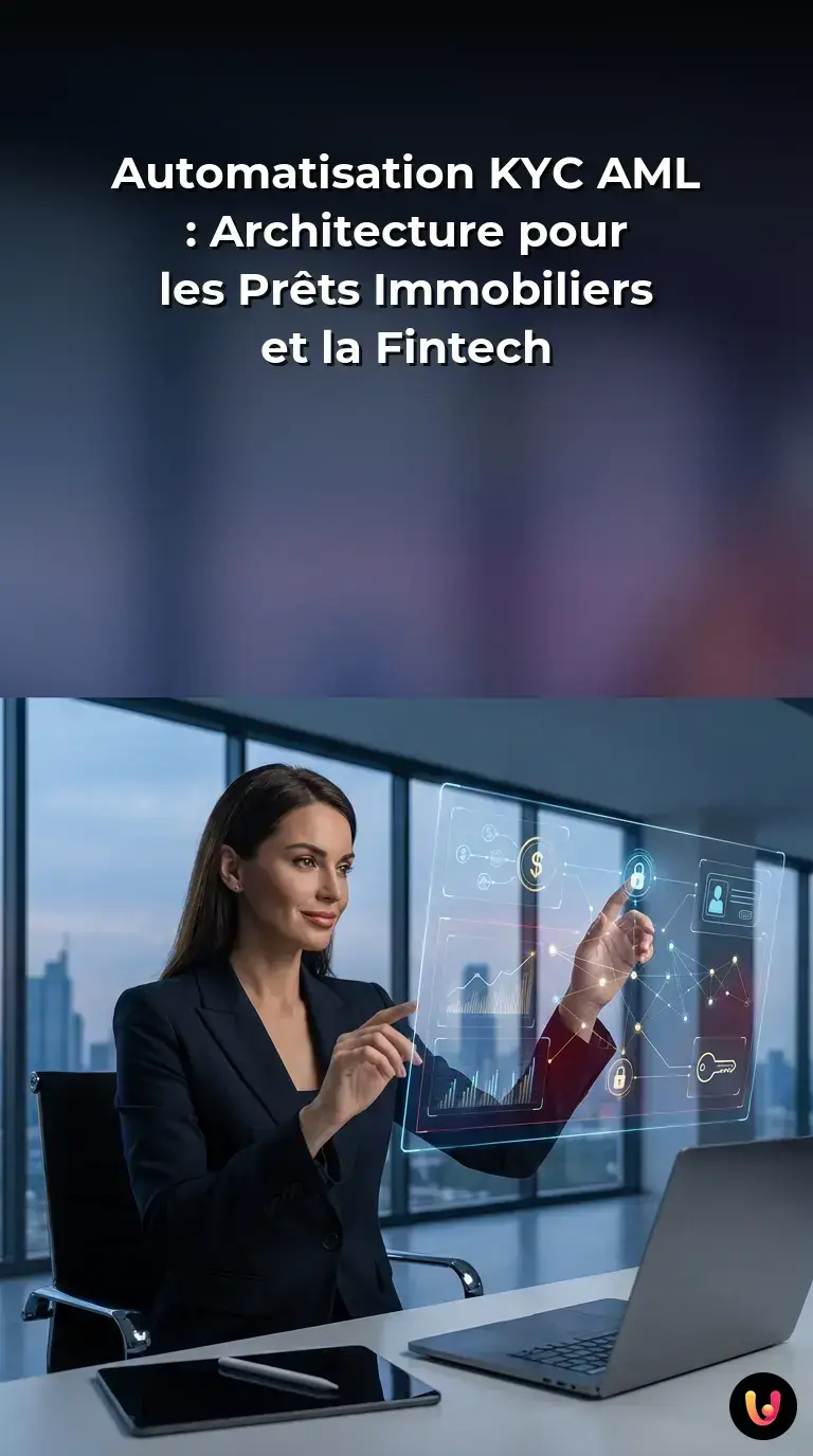 Interface num&eacute;rique de v&eacute;rification d'identit&eacute; et conformit&eacute; bancaire pour pr&ecirc;t immobilier