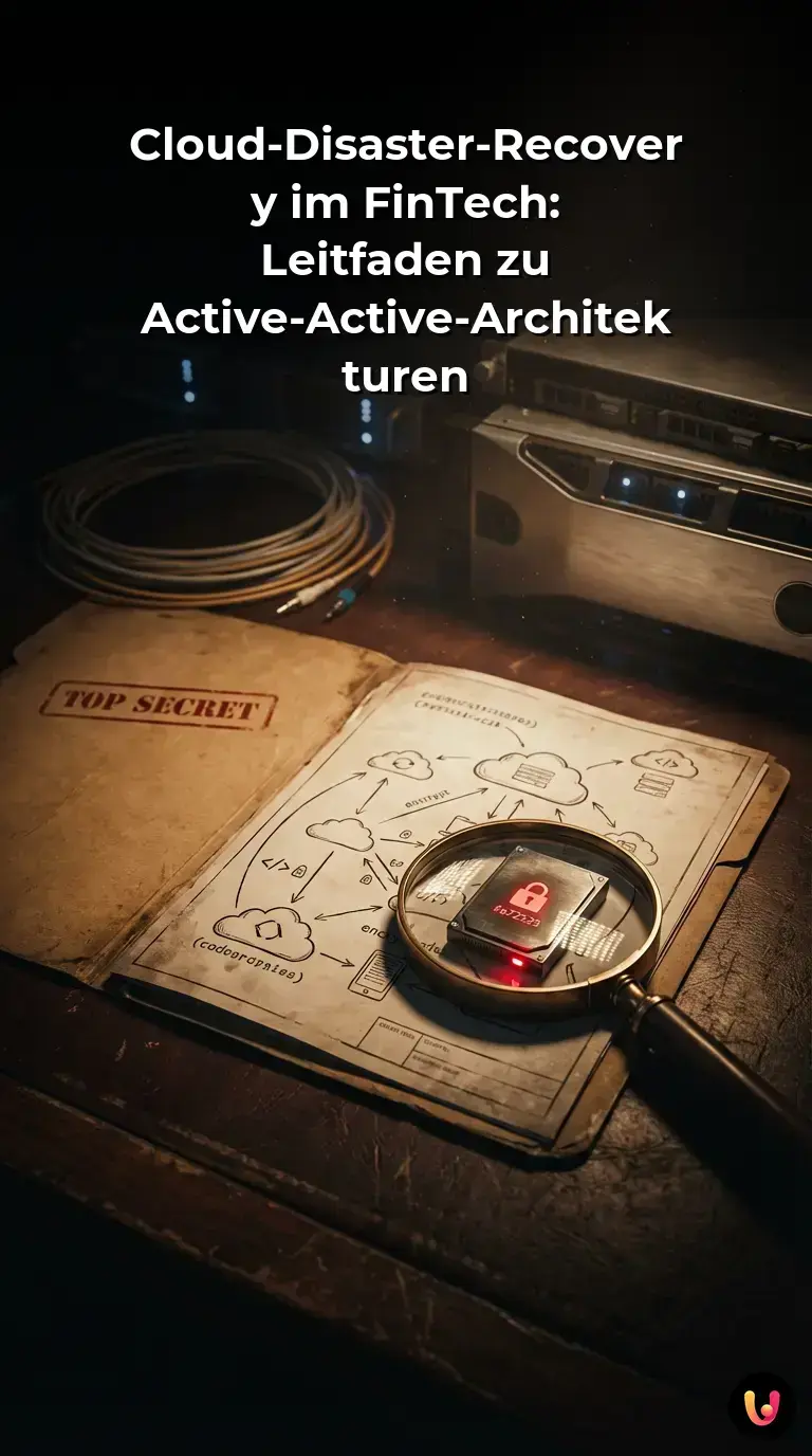 Infografik zu Cloud-Disaster-Recovery und Active-Active-Architektur im FinTech.