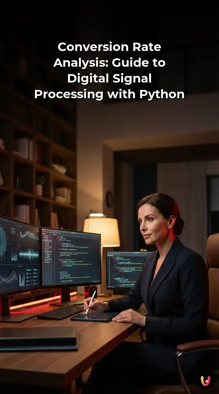 Python data analysis graph separating signal from noise in marketing.