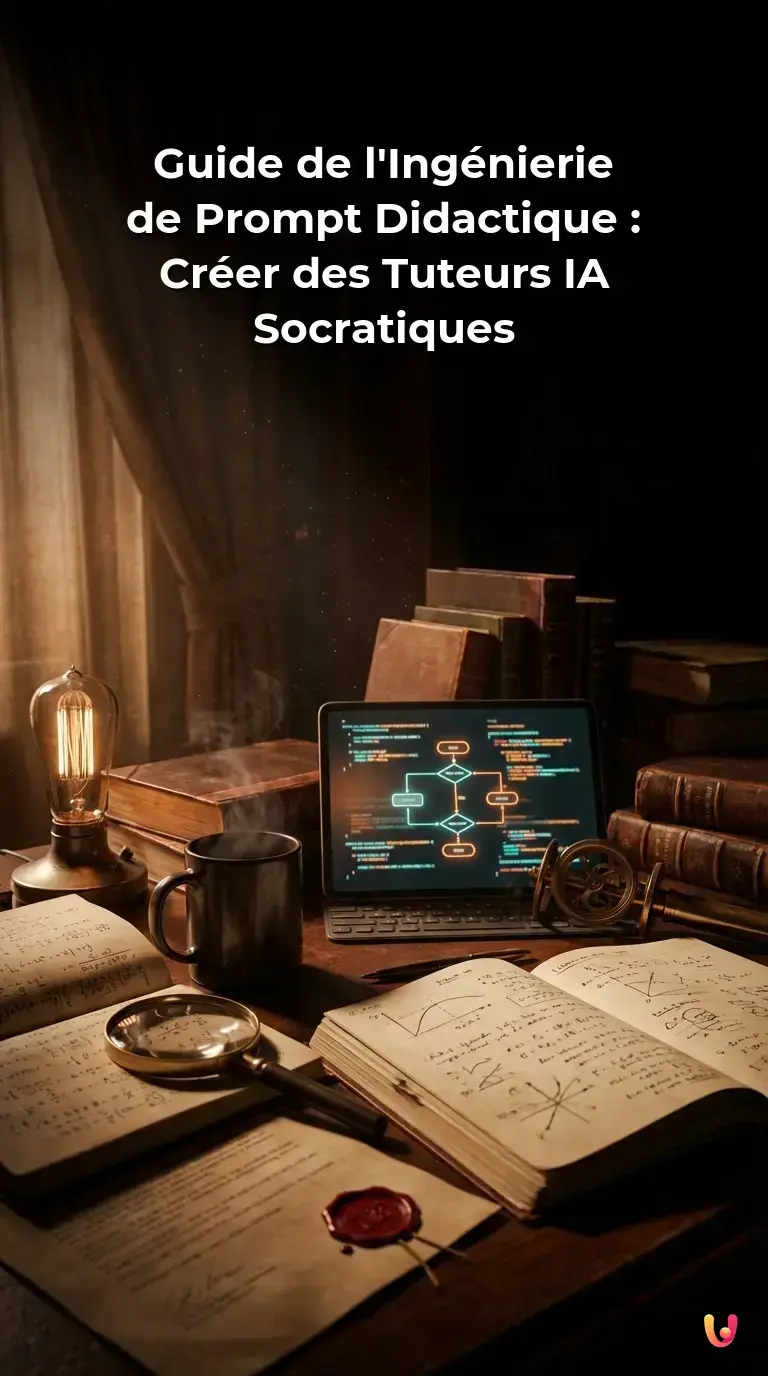 Infographie sur l'ing&eacute;nierie de prompt didactique et l'IA socratique.