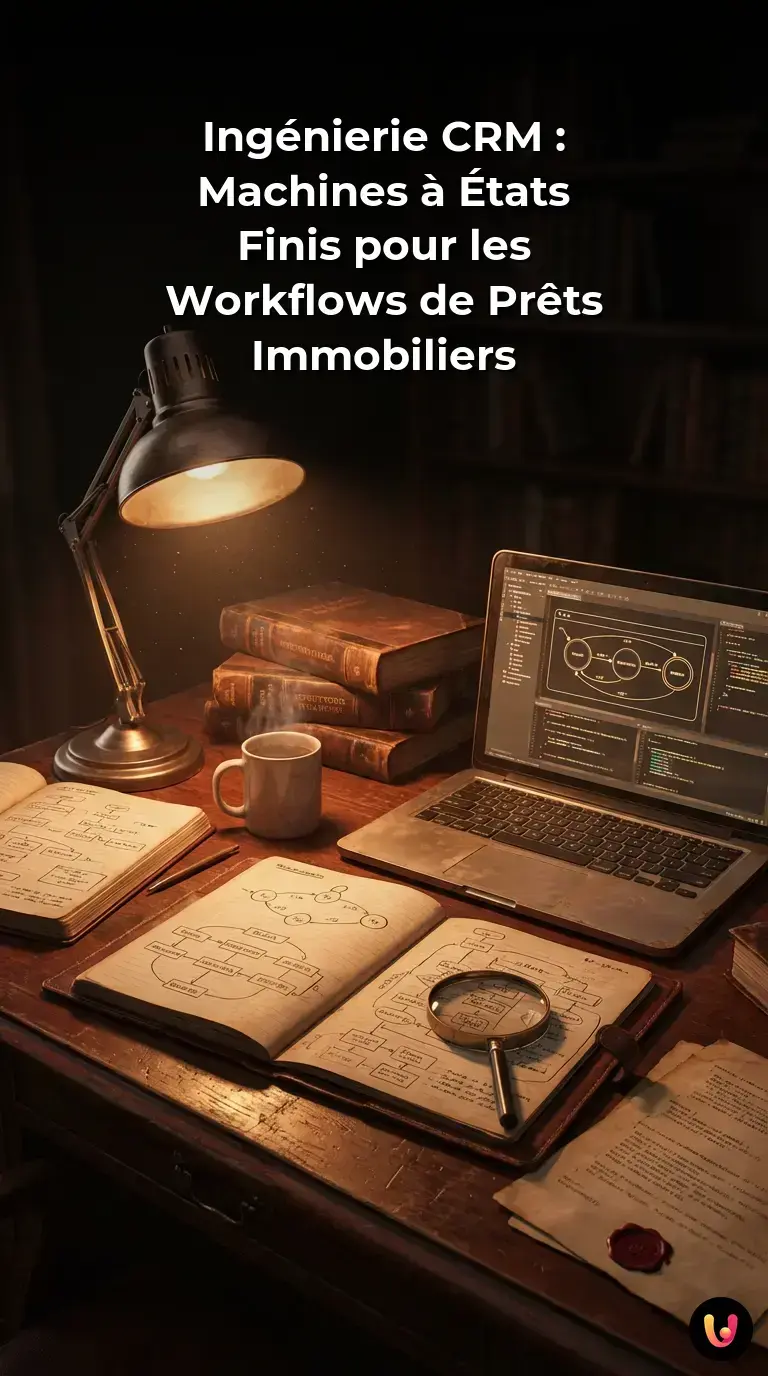 Diagramme de flux financier structuré par une machine à états finis.