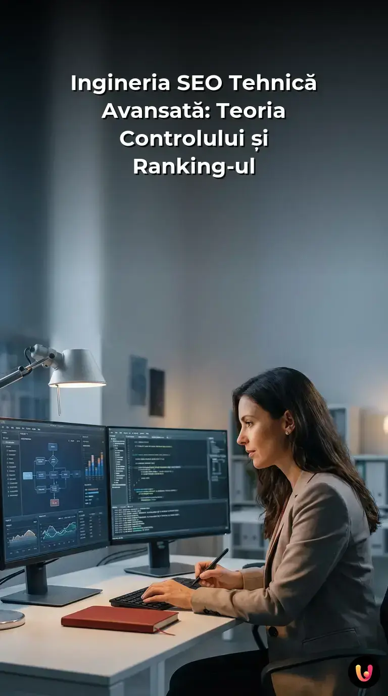 Diagramă despre ingineria SEO tehnică și modelarea algoritmului Google