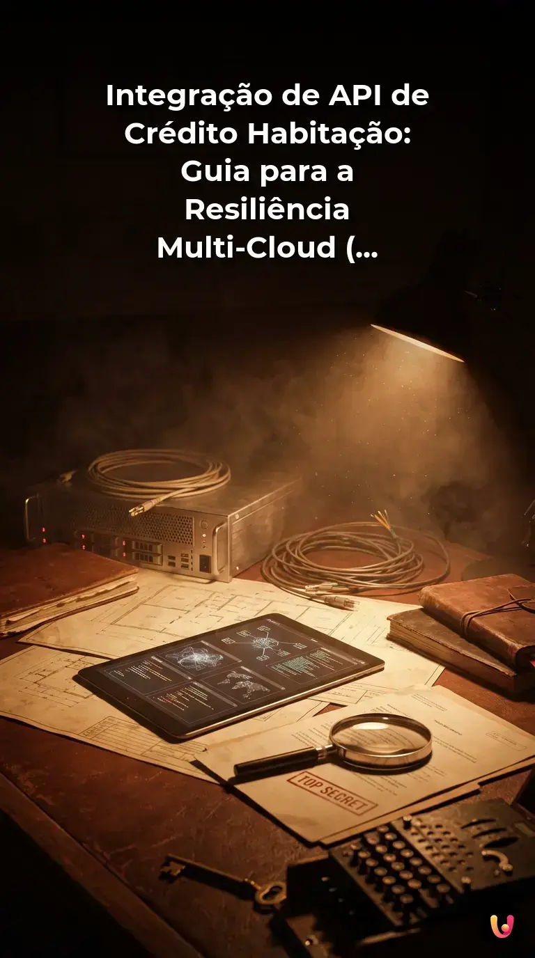 Diagrama de arquitetura multi-cloud para integração resiliente de APIs de crédito habitação.