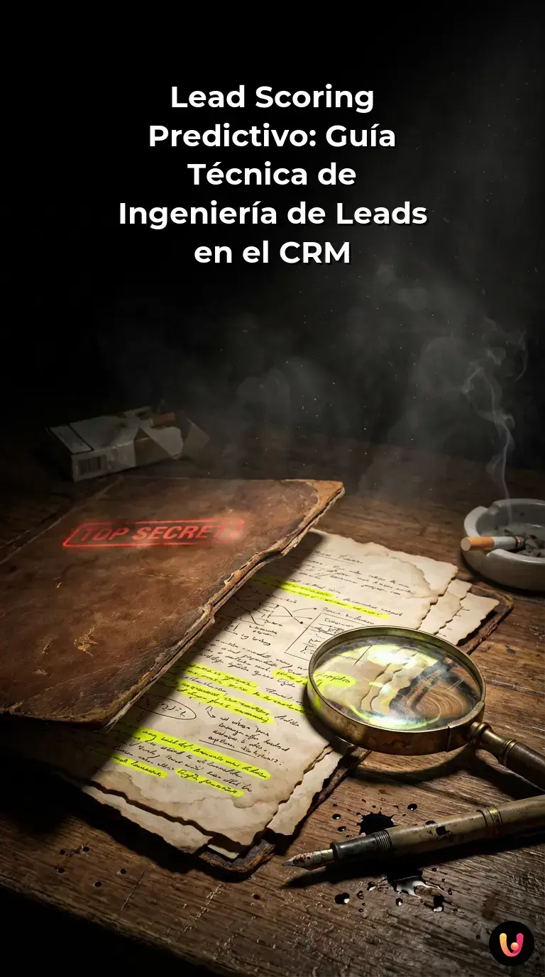 Gr&aacute;fico de an&aacute;lisis de datos y lead scoring en un CRM hipotecario