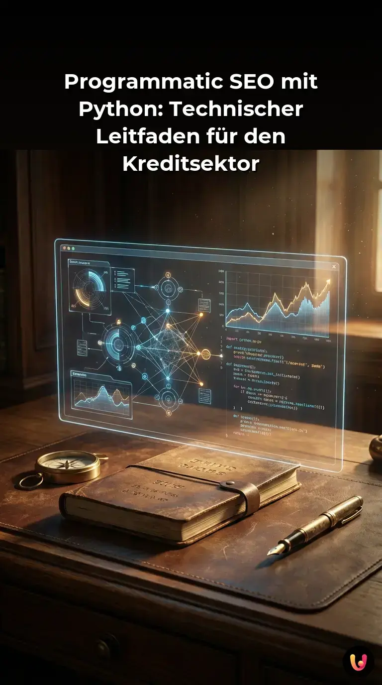 Infografik: Programmatic SEO Workflow mit Python im Finanzwesen