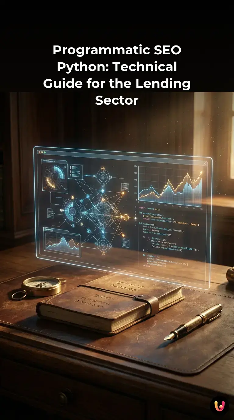 Diagram of Python programmatic SEO workflow for fintech