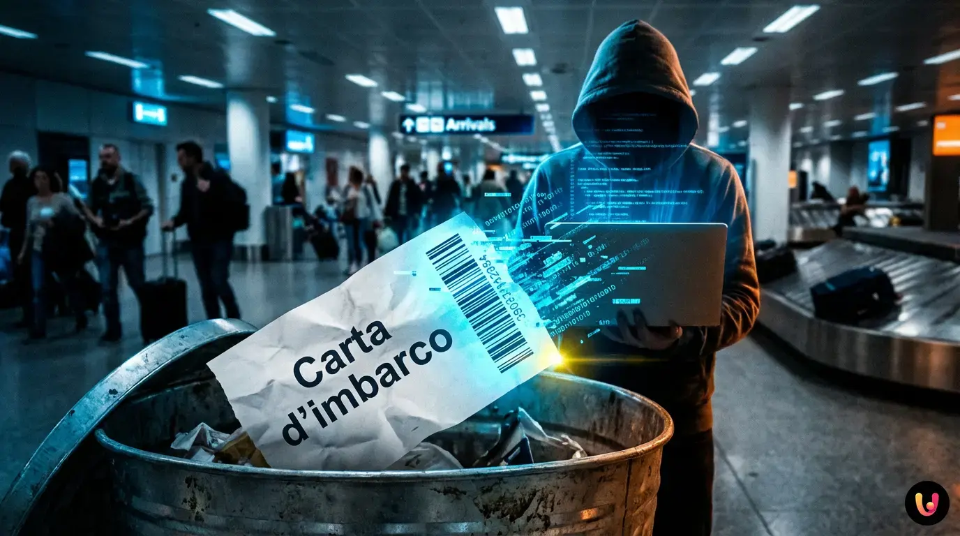 I dati nascosti nel biglietto: l&rsquo;errore che ti espone agli hacker