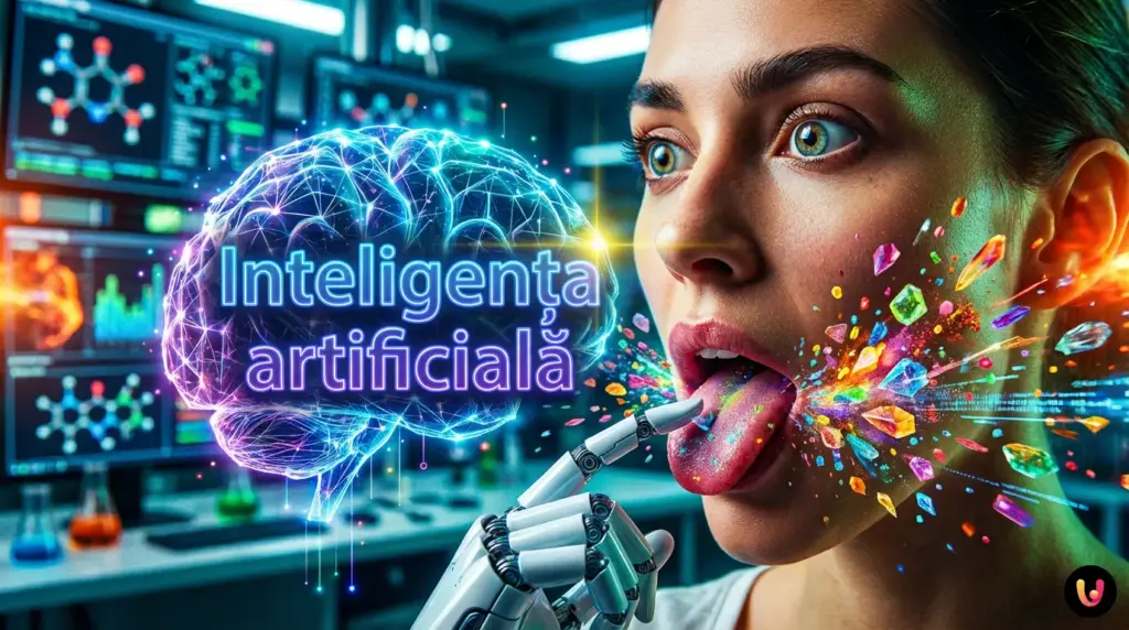 Elemente de inteligență artificială combin&acirc;nd molecule chimice pentru a crea arome alimentare.