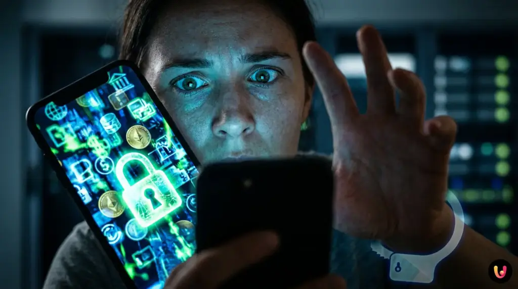 Offerwall: Leichtes Geld oder eine Falle? Die Wahrheit Ein Smartphone zeigt eine Offerwall mit digitalen Münzen und einem Fragezeichen.