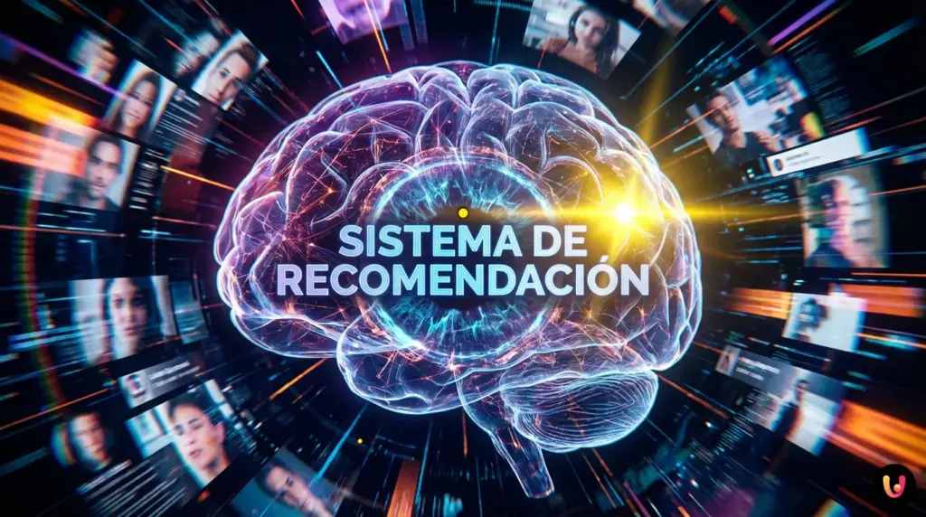 Red digital brillante donde un algoritmo rompe la conexi&oacute;n entre dos perfiles humanos.