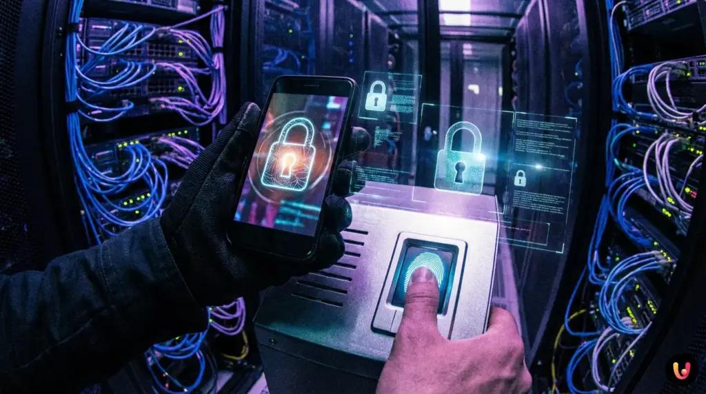 Smartphone cu cod de securitate pentru verificarea &icirc;n doi pași pe profilul Yahoo.