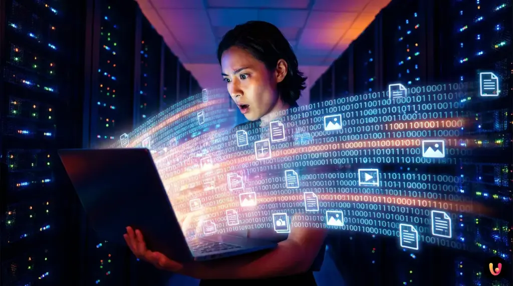 Interfaccia di Yahoo Mail con opzioni cloud per allegare file superiori a 25MB.