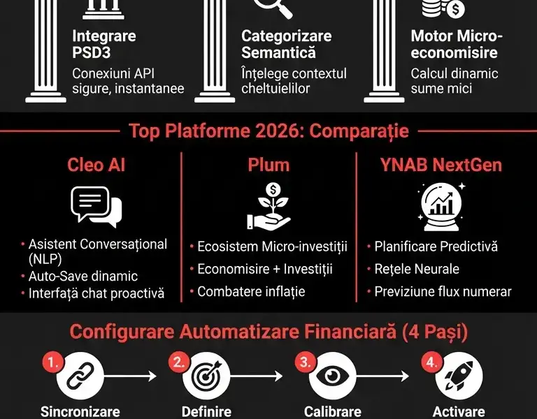 Infografica: AI Analytics: Cele mai bune aplicații de gestionare a bugetului &icirc;n 2026