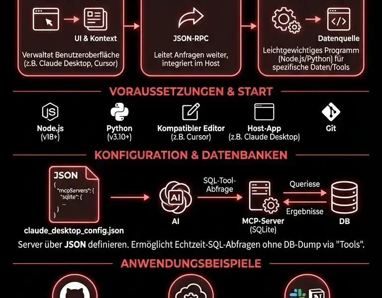 Infografica: Anthropic MCP-Protokoll: Der ultimative Leitfaden