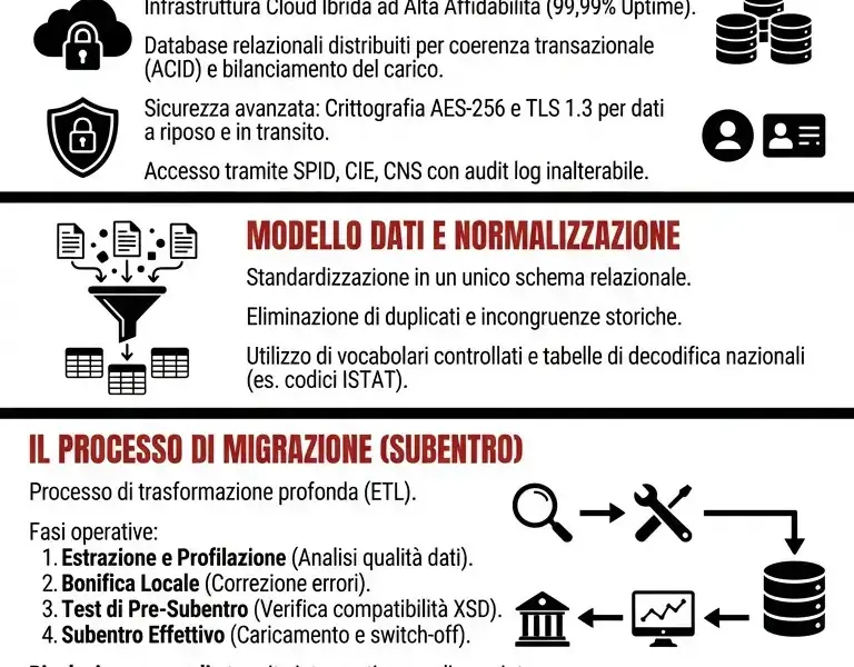Infografica: Architettura e Migrazione del Database ANPR: Guida Completa