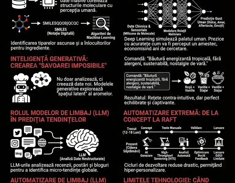 Infografica: Arhitectura aromelor: Cum a ajuns un algoritm să &icirc;ți dicteze gustul