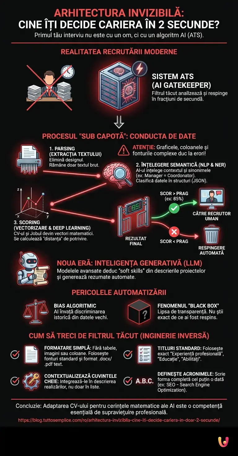 Arhitectura invizibilă: Cine &icirc;ți decide cariera &icirc;n doar 2 secunde - Infografic rezumativ