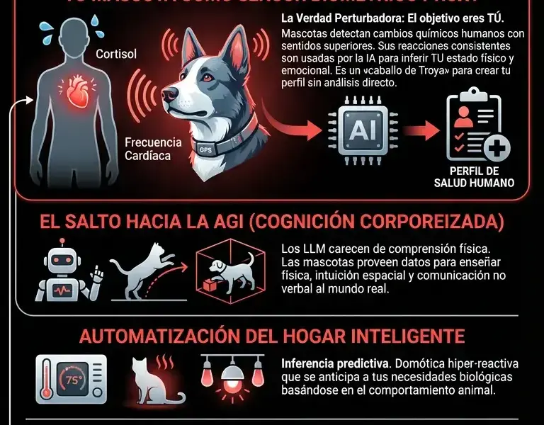 Infografica: Biometr&iacute;a proxy: por qu&eacute; la IA usa a tu perro para analizar tu salud