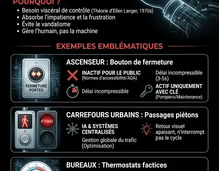 Infografica: Bouton placebo : le secret technique qui trompe le cerveau