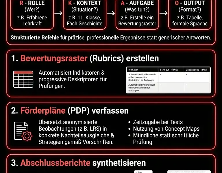 Infografica: ChatGPT f&uuml;r Lehrkr&auml;fte: Umfassender Leitfaden zur b&uuml;rokratischen Automatisierung