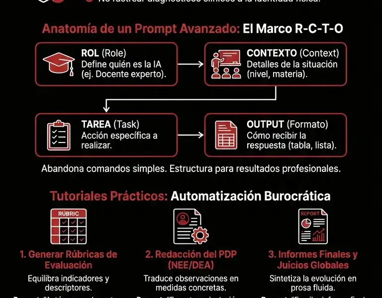 Infografica: ChatGPT para Docentes: Gu&iacute;a Completa para la Automatizaci&oacute;n Burocr&aacute;tica