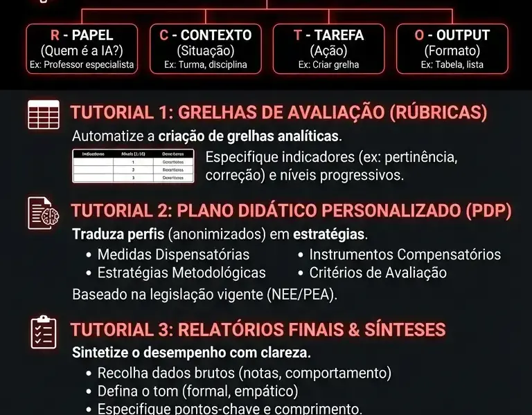 Infografica: ChatGPT para Professores: Guia Completo para a Automa&ccedil;&atilde;o Burocr&aacute;tica