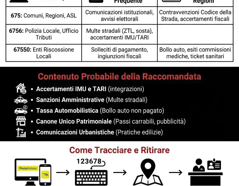 Infografica: Codice Raccomandata 675: Guida ai Mittenti