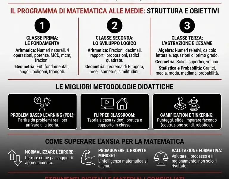Infografica: Come Insegnare Matematica Medie: Guida Completa