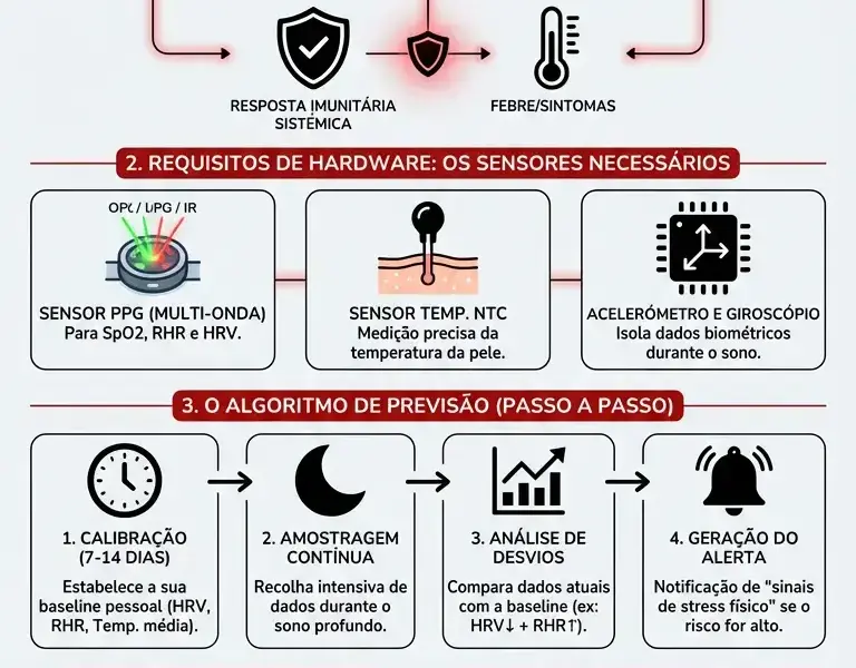 Infografica: Como o smartwatch deteta a febre com anteced&ecirc;ncia
