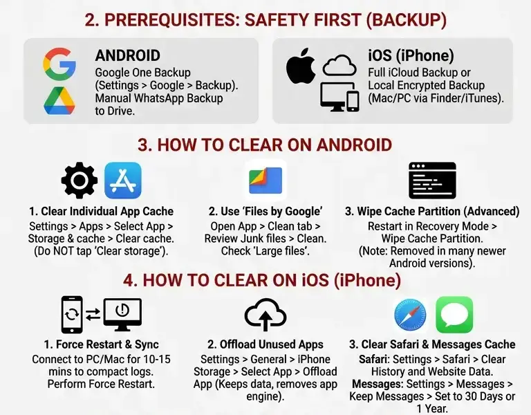 Infografica: Complete Guide to Smartphone 'Other' Storage: How to Clear It