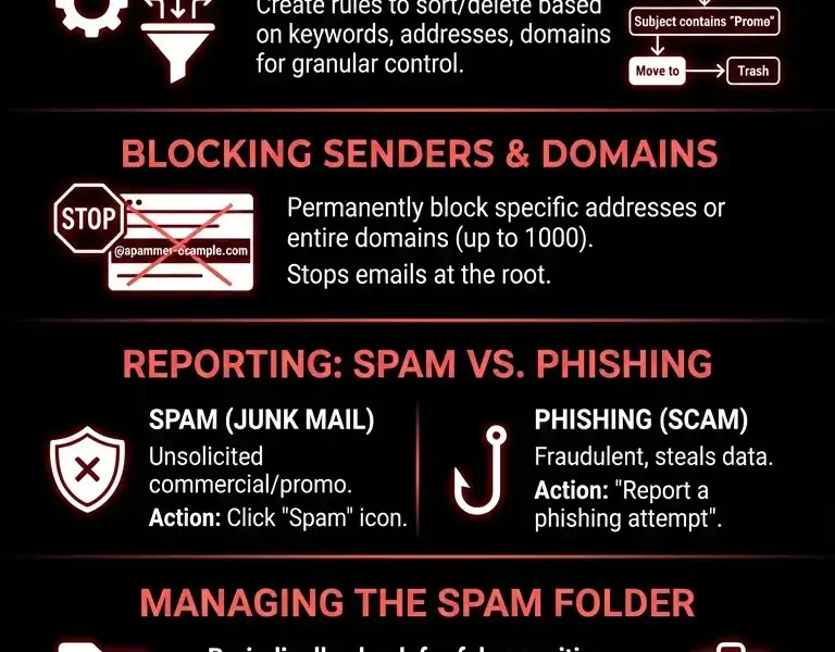 Infografica: Comprehensive Guide to Yahoo Spam Filter: Management and Configuration