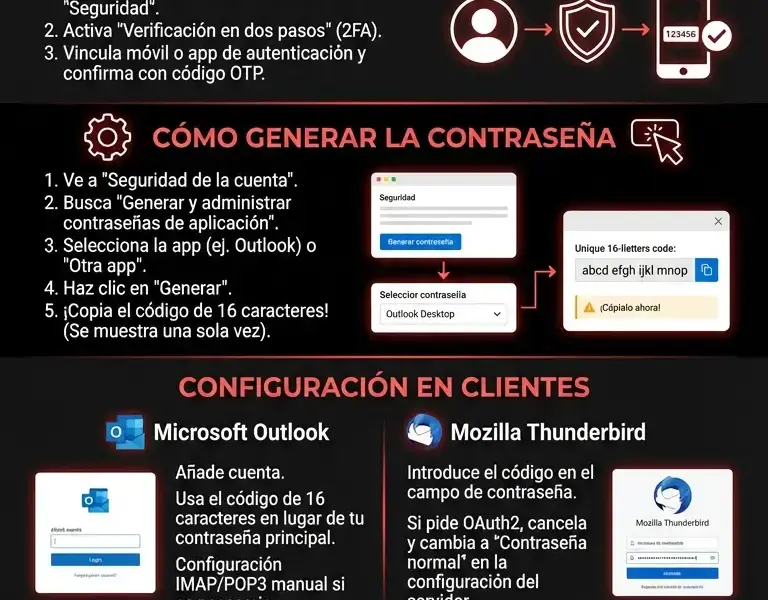 Infografica: Contrase&ntilde;a de Aplicaci&oacute;n de Yahoo: Gu&iacute;a Completa para Generarla