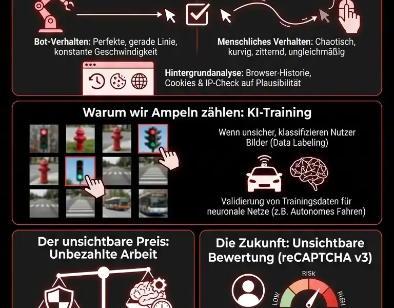 Infografica: Das Geheimnis der Checkbox: Warum Ihre Mausbewegung entscheidend ist